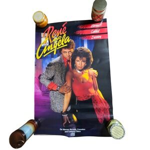 René & Angela Street Called Desire VTG 1985 Promo Album Poster 23x35 PolyGram